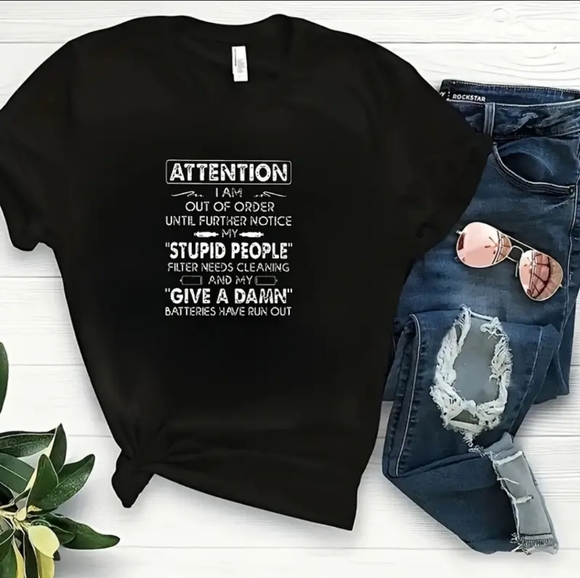 "Out of order until further notice" Tshirt. Any color/size unisex MADE IN USA - Picture 4 of 7